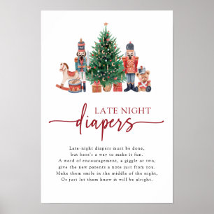 Poster Placa de Fraldas Noturnas do Nutcracker