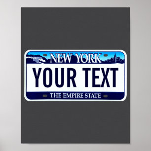 Poster Placa de licença de Nova York _1