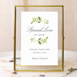 Poster Placa de Máscara Facial para Chá de Noiva de Casam