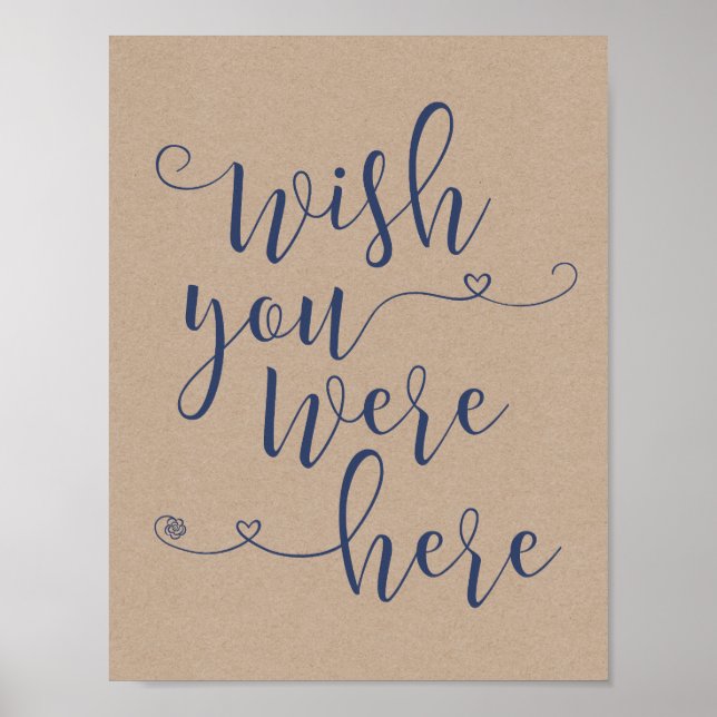 Pôster Placa de memória amorosa - desejamos que você esti (Frente)