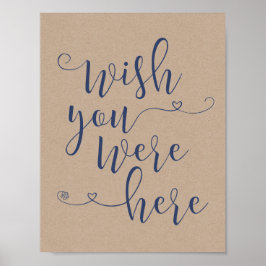 Pôster Placa de memória amorosa - desejo que você estives