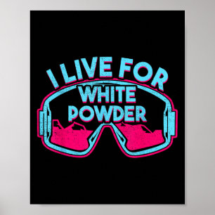 Poster Placa de neve retrô Ski Óculos Vintage 80s 90s Esq