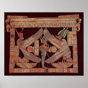 Pôster Placa de peito que descreve Osiris, deus de