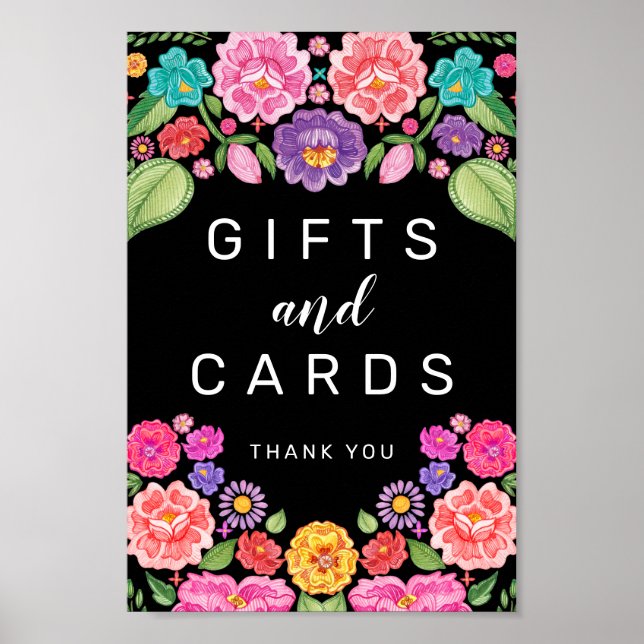 Poster Placa de Presentes e Cartões Fiesta (Frente)