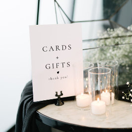 Poster Placa de Presentes e Cartões Minimalista Clássico