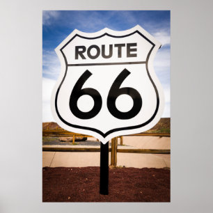 Pôster Placa de sinalização da Rota 66, Arizona