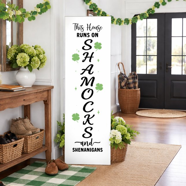 Poster Placa de Trevo e Travessuras para Casa (Criador carregado)