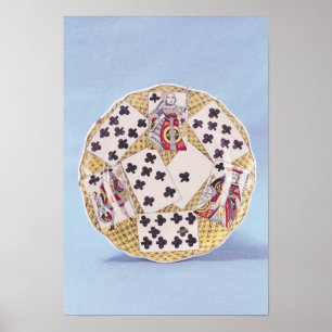 Poster Placa decorada com um trompe - l ' oeil