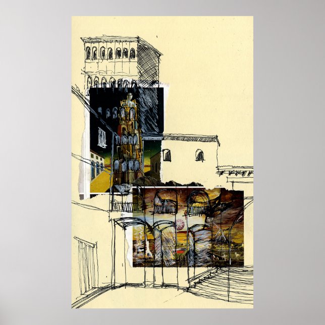 Poster Placa del Rei, Barcelona (Frente)