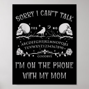 Poster Placa Desculpe Não Posso Falar, Estou Ao Telefone