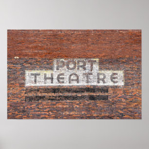Poster Placa do Teatro Port, Port St. Joe, Flórida