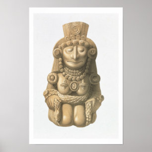 Pôster Placa "dos monumentos antigos de México", 1866 (l