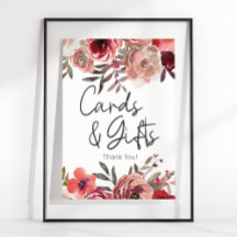 Placa e presentes de Rosas Florais Red Blush