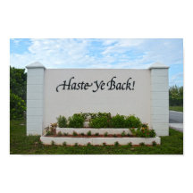 Placa Haste Ye Back, Bahamas