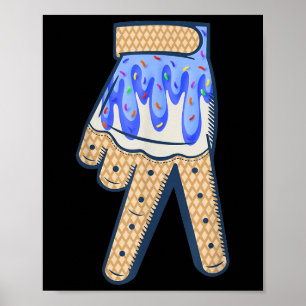 Poster Placa Home Plate legal para Baseball com Sprinkles