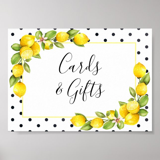 Poster Placa Main Squeeze Lemon Cards and Gifts (Frente)