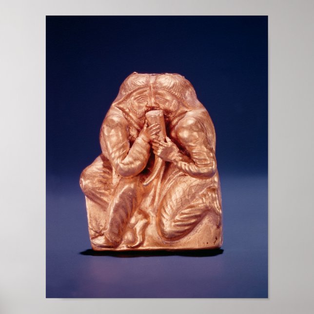 Pôster Placa representando dois citianos compartilhando u (Frente)