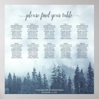 Placa rusta 10 Mesa Misty Blue Pines