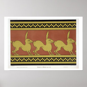 Pôster Placa VII dos "estudos no design", c.1874-76