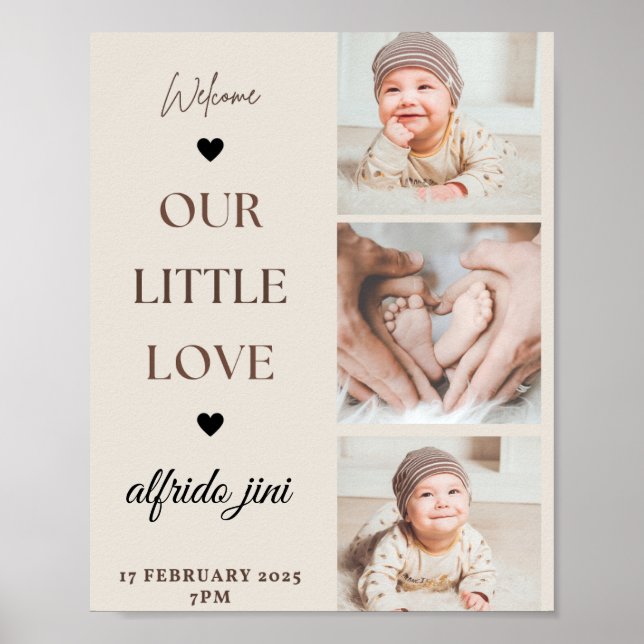 Poster placa welcom (Frente)