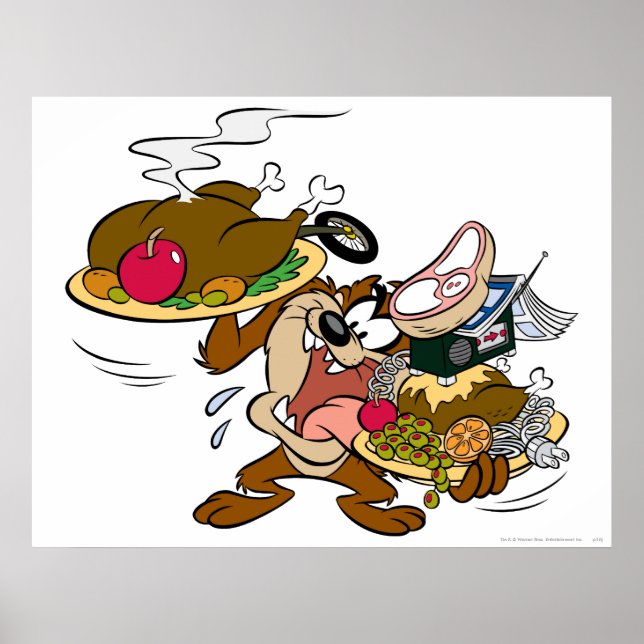 Pôster Placas de Ação de Graças TAZ™ (Frente)