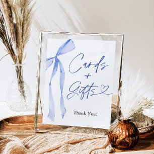 Poster Placas de Arco azul e sinal GIfts
