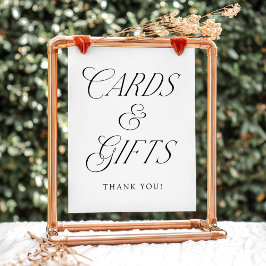 Poster Placas de Cartões de Casamento e Presentes de Tipo