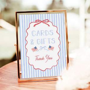 Poster Placas de Cartões e Presentes de Aniversário de 4 