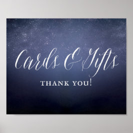 Poster Placas de Cartões e Presentes de Casamento Celesti