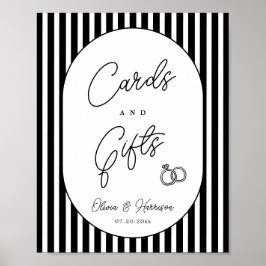 Poster Placas de Cartões e Presentes de Casamento Listrad