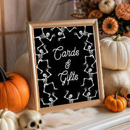 Poster Placas de Cartões e Presentes para Chá de Bebê com