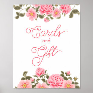 Poster PLACAS DE Chá de panela DE ROSAS SELVAGENS bonito