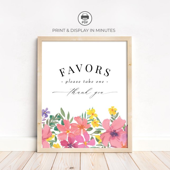 Poster Placas de Lembrancinhas de Chuva de Flores Tropica (Criador carregado)