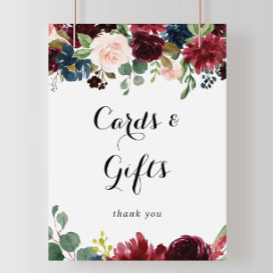 Poster Placas de Letra Cursiva Rústica de Outono para Car