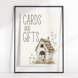 Poster Placas de Presentes de Cartões de Chás de Bebê da
