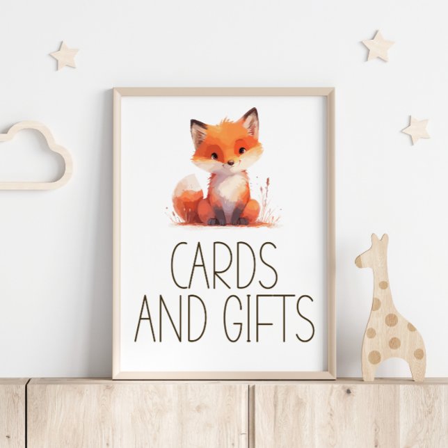Poster Placas de Presentes de Cartões de Chuvada de Bebê  (Criador carregado)