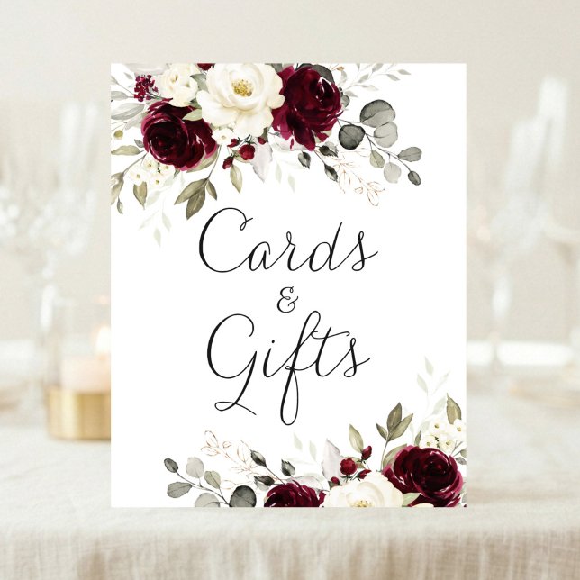 Poster Placas de presentes e cartões de casamento com ver (Criador carregado)