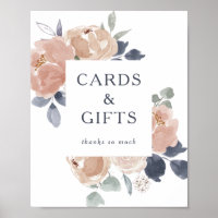 Placas de Presentes e Cartões Florais Rústicos Sim