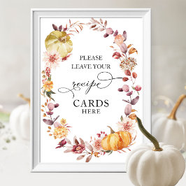 Poster Placas de Receita de Chá de Panela de Outono de Ab