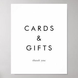 Poster Placas de Tipografia Chic para Cartões e Presentes