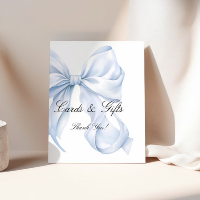 Poster Placas e Presentes Arco Azul, Coquette Bow (Criador carregado)