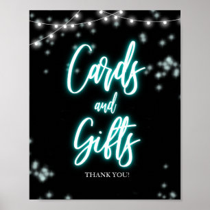 Poster Placas e Presentes de Aniversário de 16 Anos Teal