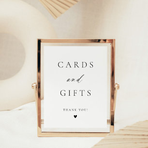 Poster Placas e presentes de script Elegante modernos