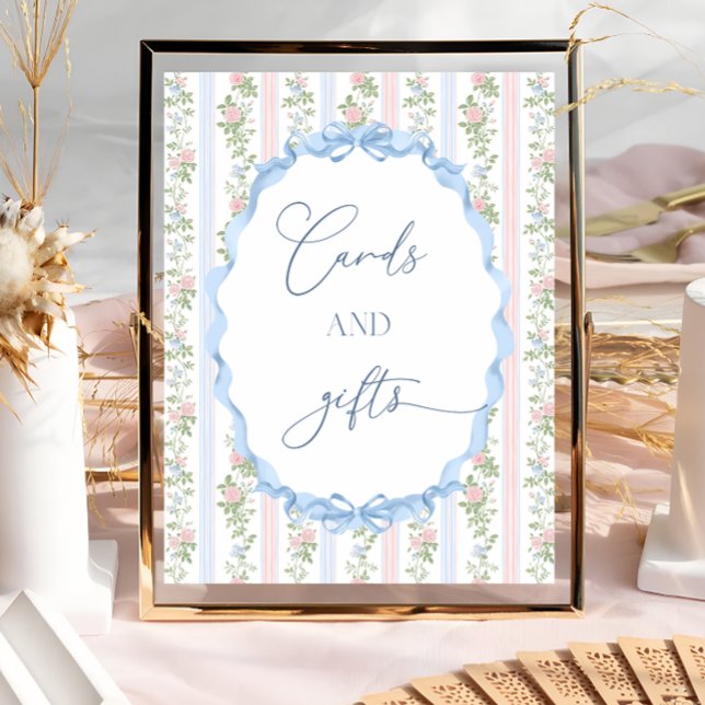 Poster Placas e presentes para Chás de fraldas com Arco F (Criador carregado)