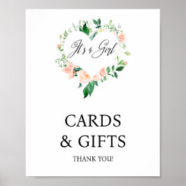 Poster Placas Florais de Pêssego e Chá de fraldas de pres