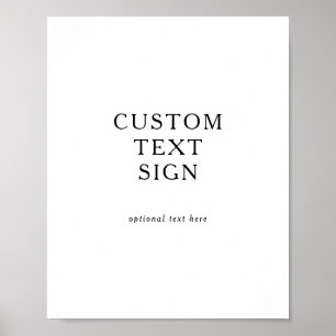 Poster Placas Personalizadas de Cartões e Presentes Minim
