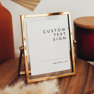 Poster Placas Personalizadas e Presentes Cartões Minimali