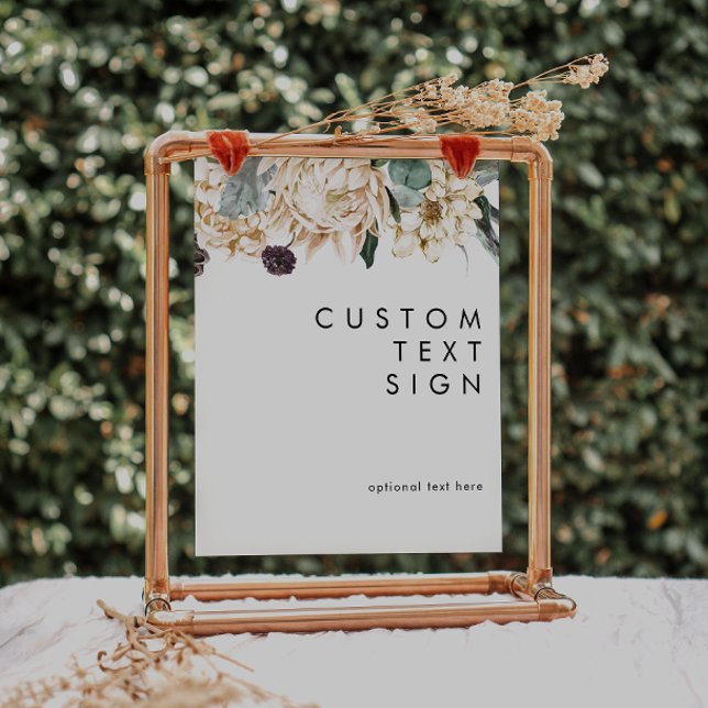 Poster Placas Personalizadas e Presentes com Florais Bran (Criador carregado)