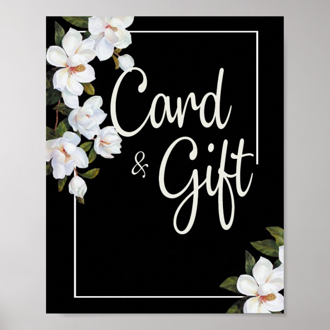 Poster Placas Rosa Brancas de Vintage e presentes (Frente)