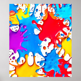 Poster Placas vibrantes de cores neonatais